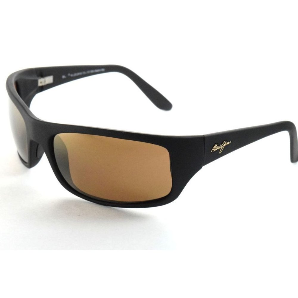 Maui Jim PEAHI MJ202-2M Black Matte Rubber/ HCL Bronze Polarized …